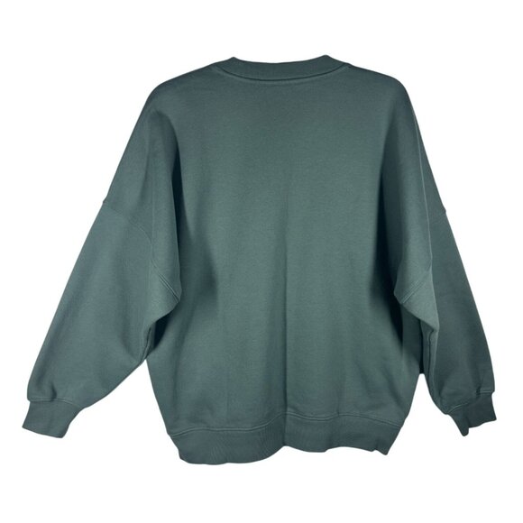 Tuff Athletics Crew Neck Sweatshirt Women Small Green Cotton Blend New With Tags - Picture 2 of 9